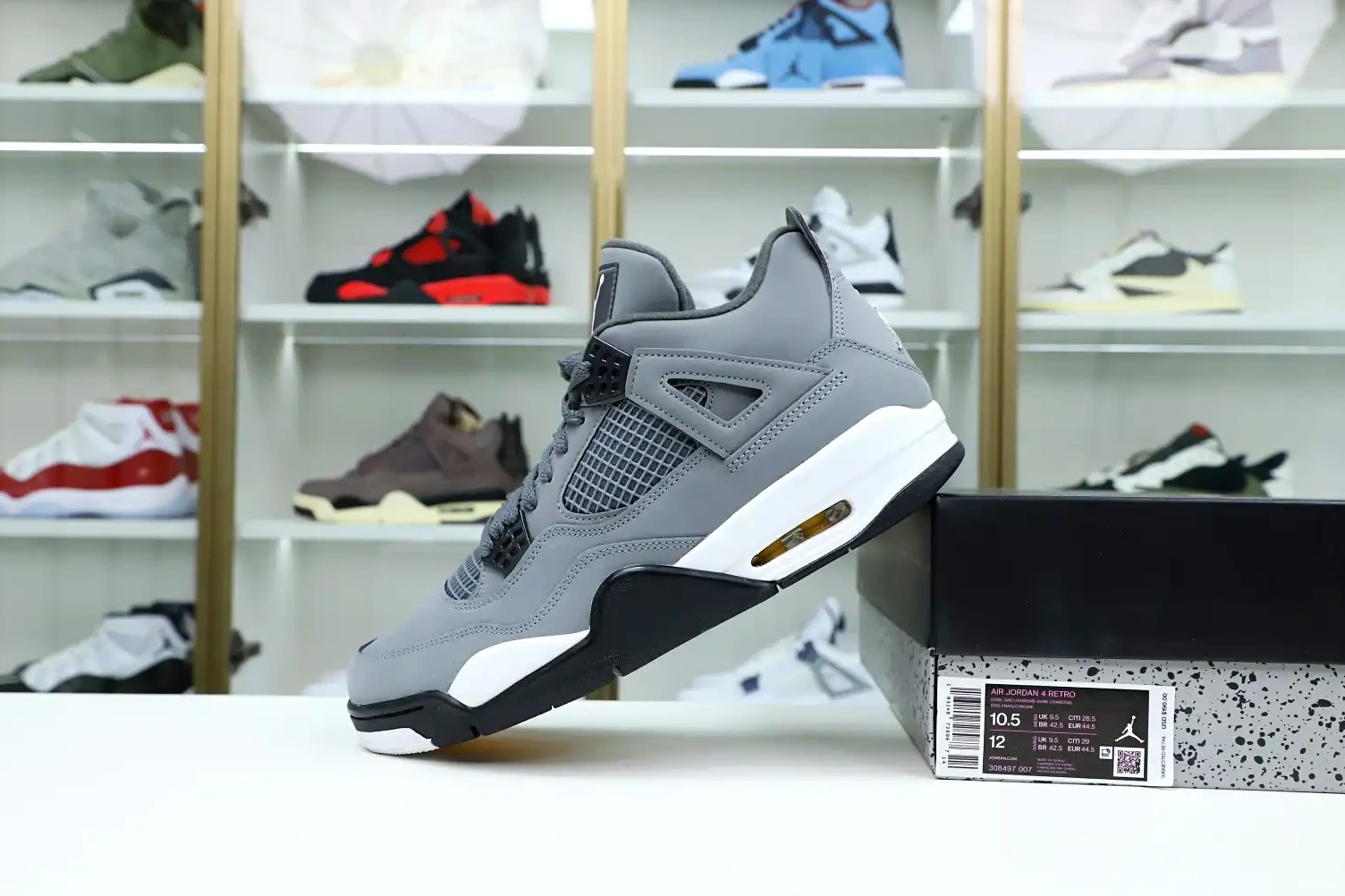Kimikick AIR 'COOL RETRO 4 2019 JORDAN GREY' 0525